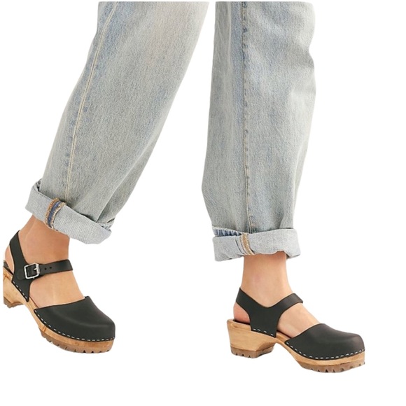 MIA Shoes - NEW Swedish Clogs MIA Abba Sandal Leather Navy 38